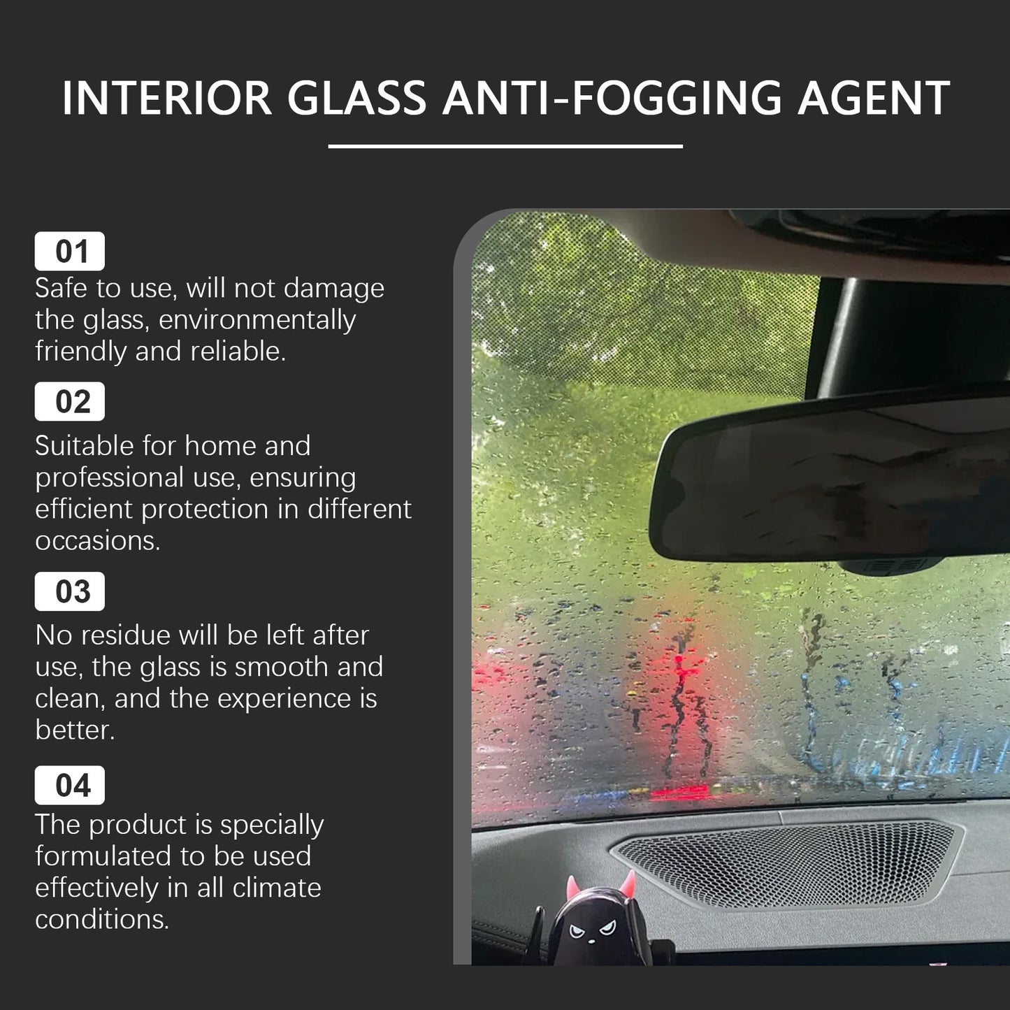 Premium Car Antifogging Agent and Glass Cleaner