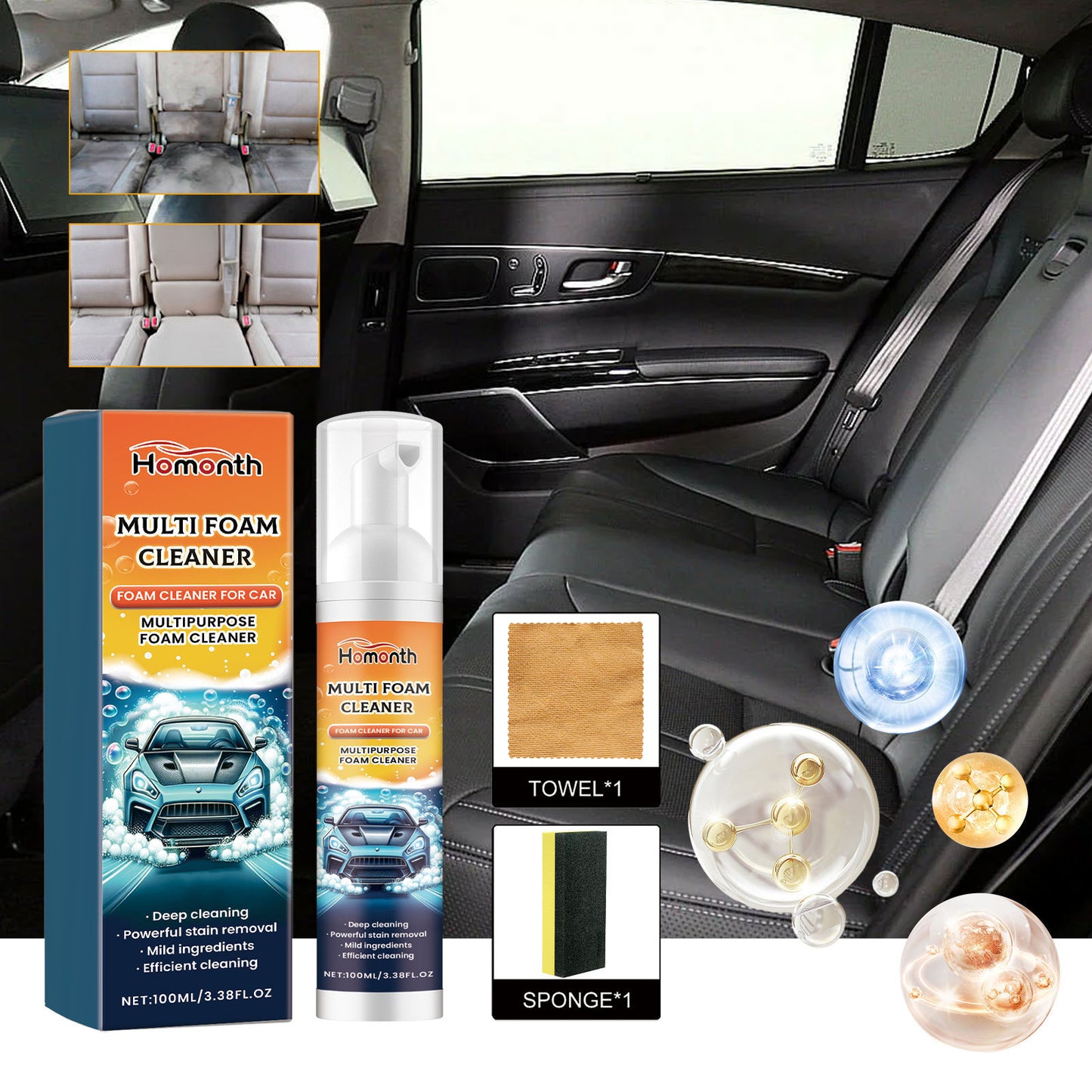 Car Multifunctional Foam Cleaner